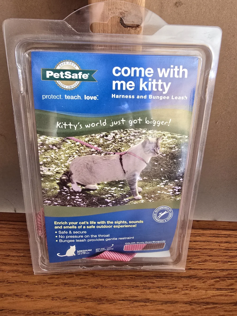 PetSafe Come With Me Kitty Harness and Bungee Leash in Pink